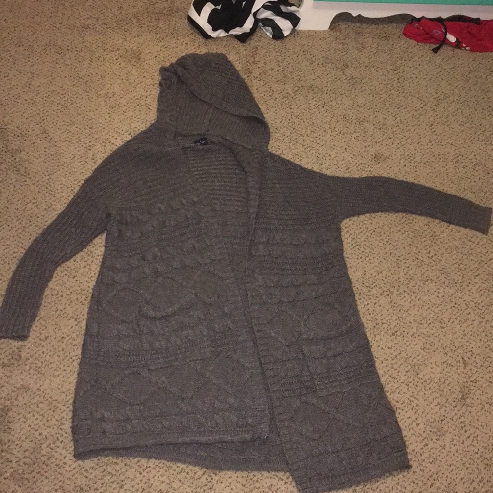 AE Cardigan Sweater Hoodie.